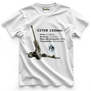 REMERA LOGO FABRICACIONES MILITARES CITER 155mm