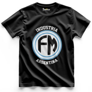 REMERA LOGO FABRICACIONES MILITARES INDUSTRIA ARGENTINA
