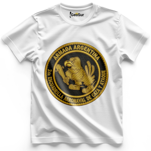 REMERA ARA 2DA CAZA Y ATAQUE LOGO DORADO